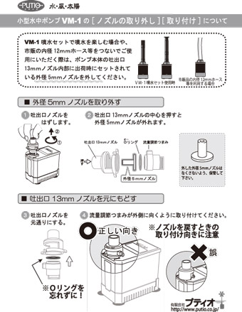 VM-1ノズルの取り外し方